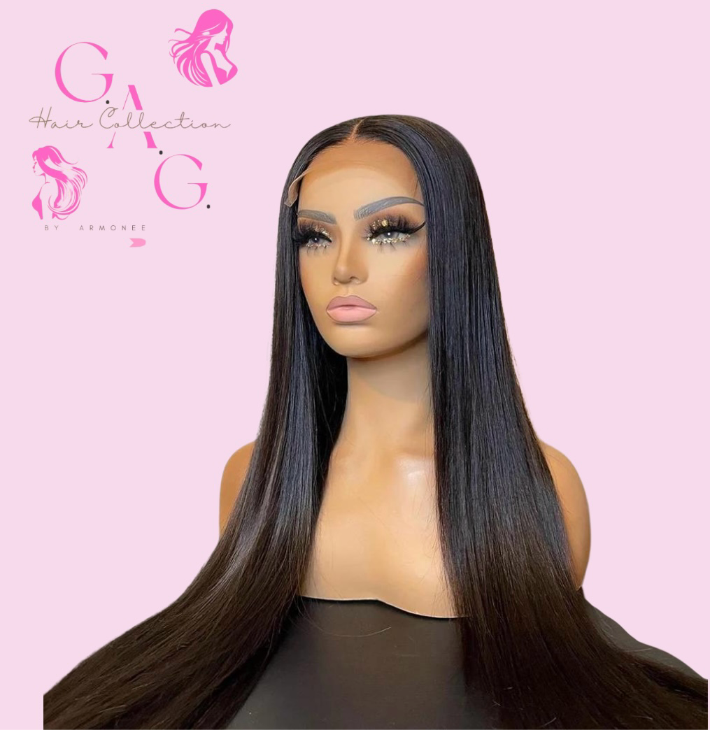 5x5 1B (Natural Brown) Cambodian Straight HD Lace Closure Wigs