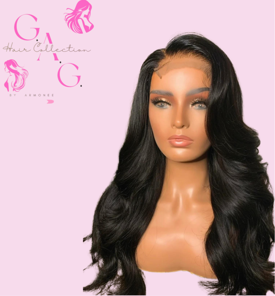 13x4 1B (Natural Brown) Body Wave Cambodian Full Frontal Hd Lace Raw Wig