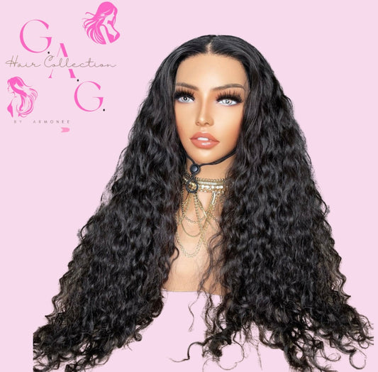 5x5 1B (Natural Brown) Cambodian Deep Wave HD Lace Closure Wigs