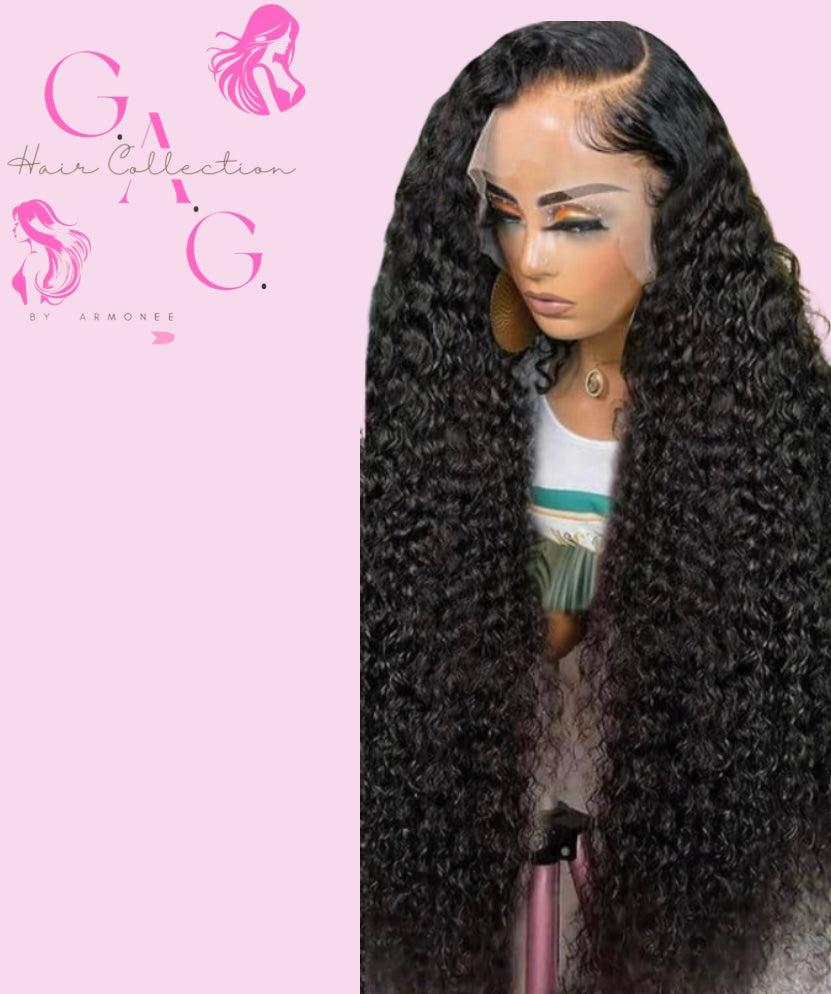 13x6 1B (Natural Brown) Deep Wave Cambodian Full Frontal Hd Lace Wig