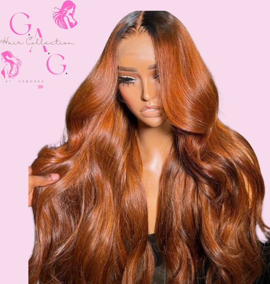 Ginger With Dark Roots Wig